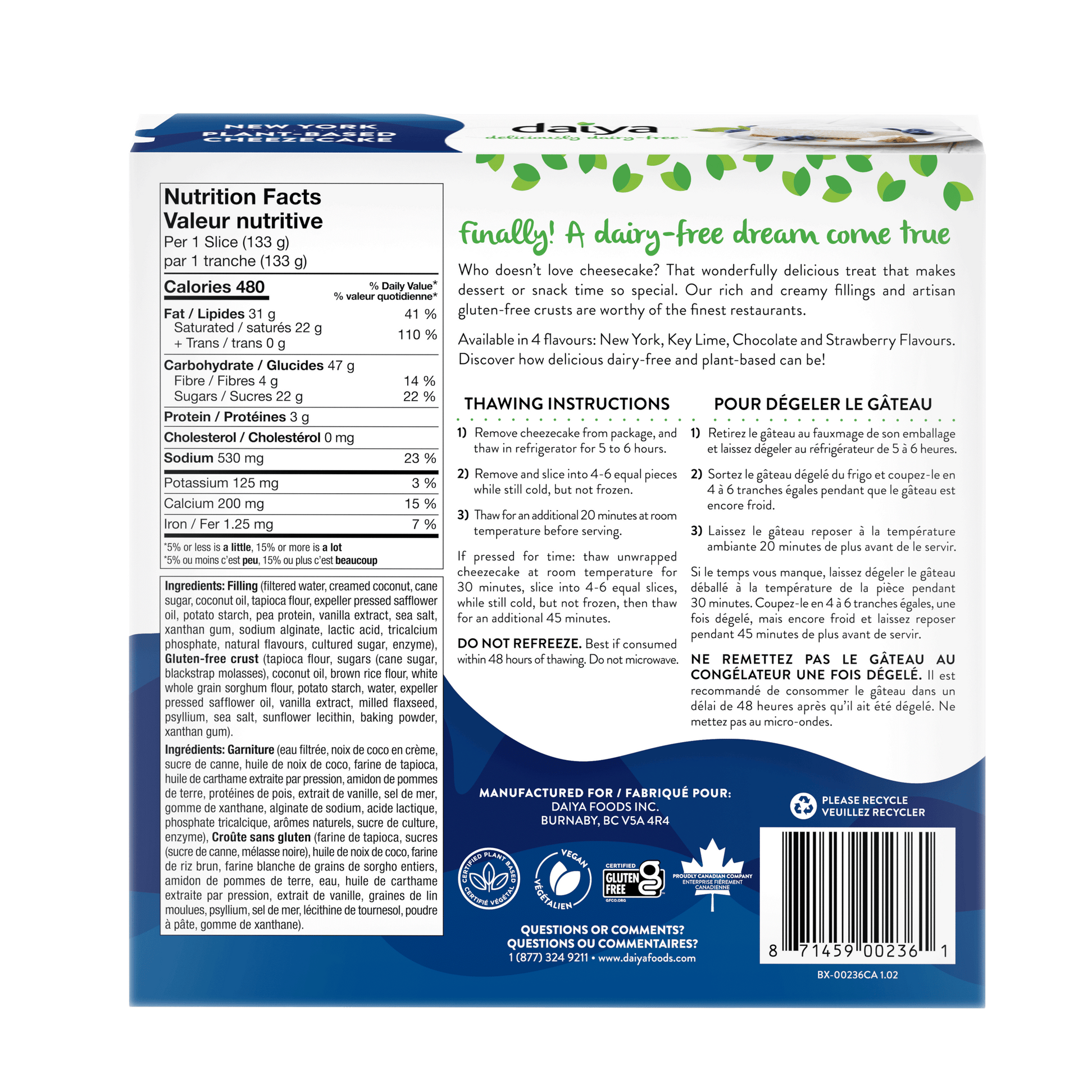 Vegan New York Style Cheese Cake