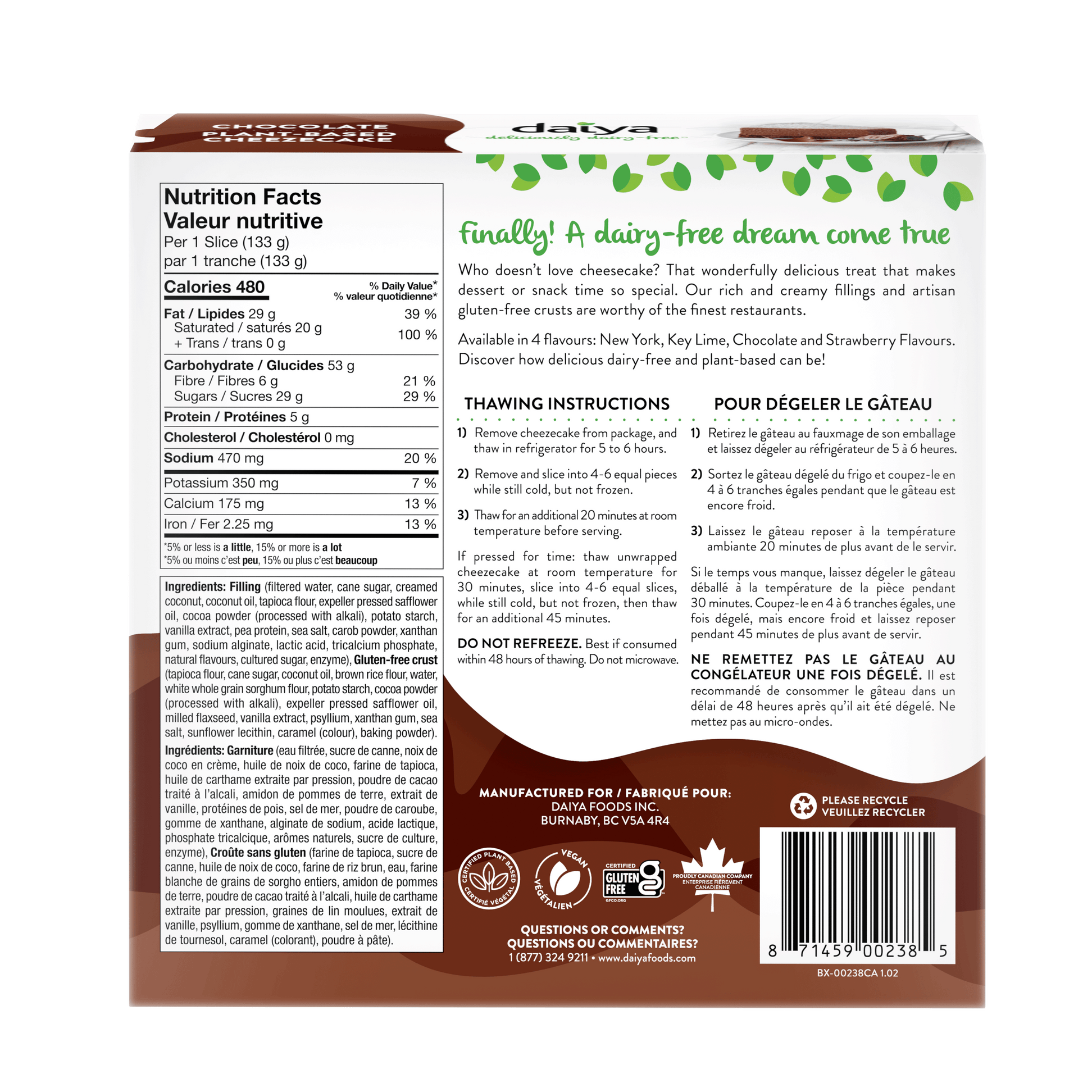 Vegan Chocolate Cheese Cake