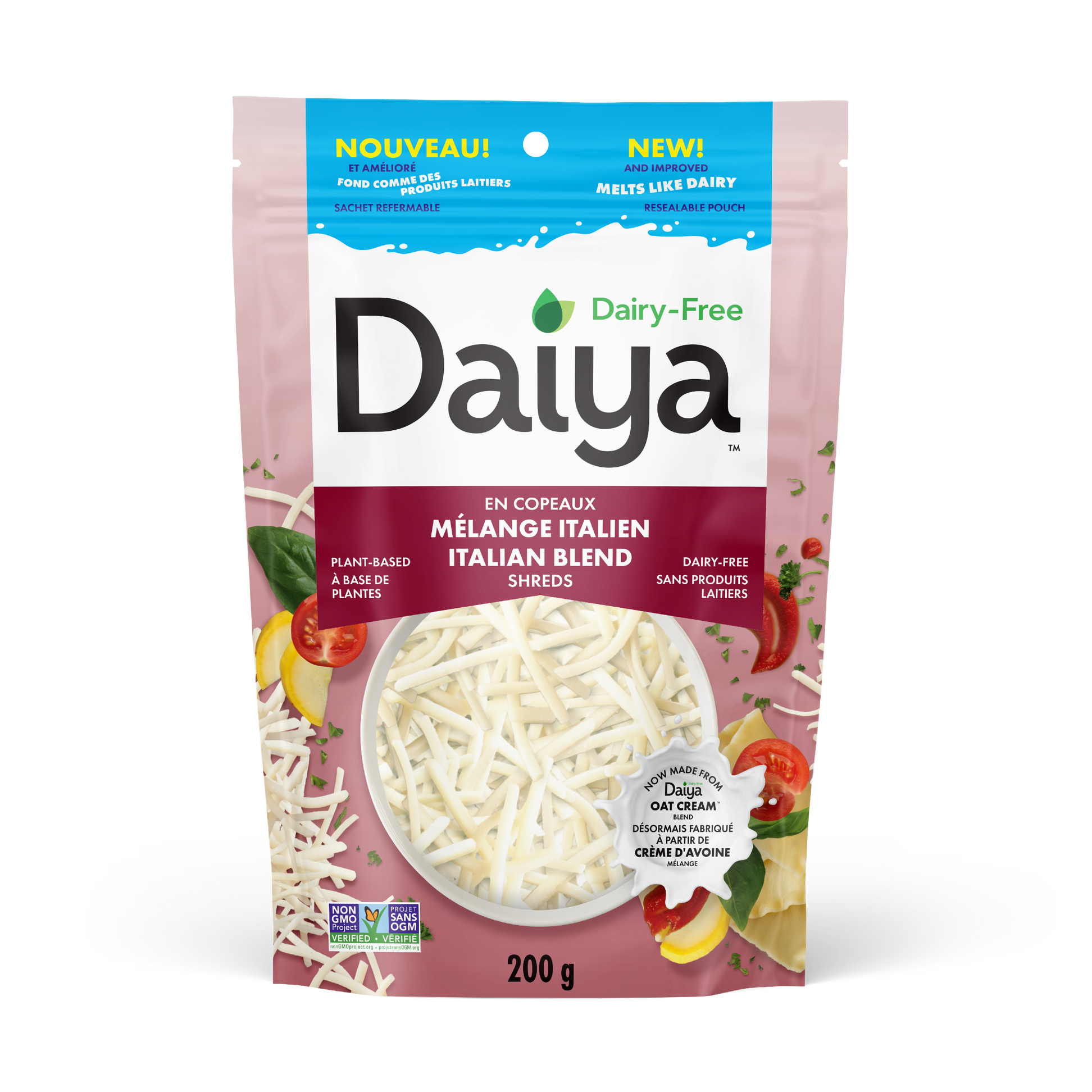 Daiya Italian 4 Cheeze Blend Shreds