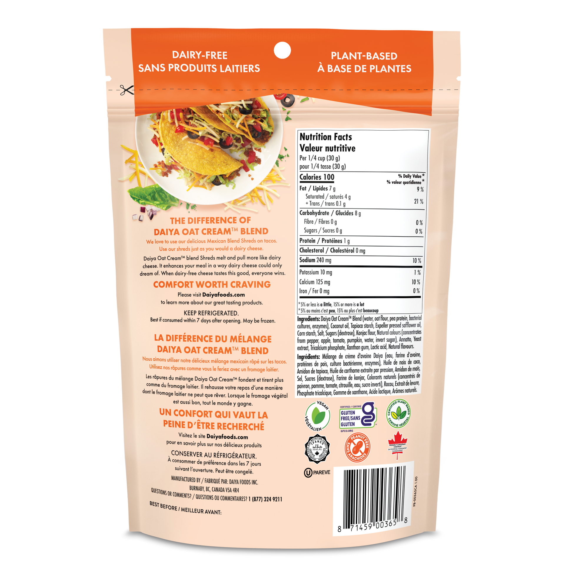 Daiya Mexican 4 Cheeze Flavoured Blend Shreds