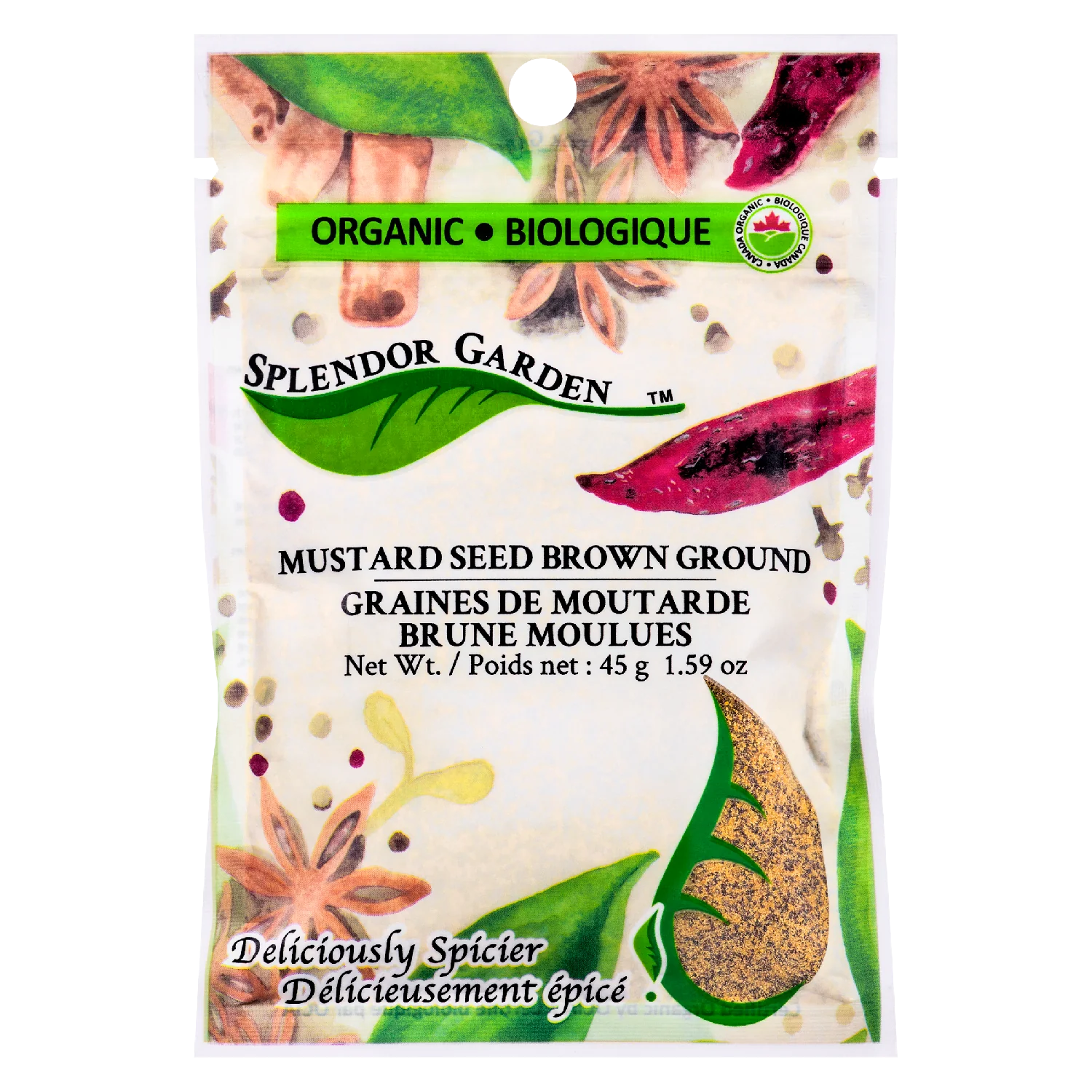 Splendor Garden Organic Mustard Seed Brown Ground