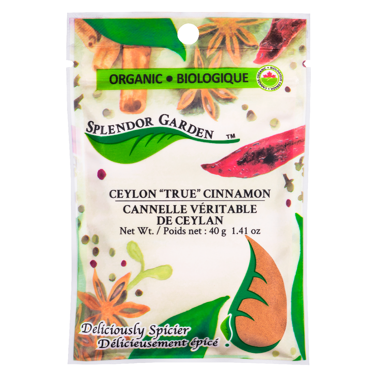 Splendor Garden Organic Ceylon "True" Cinnamon