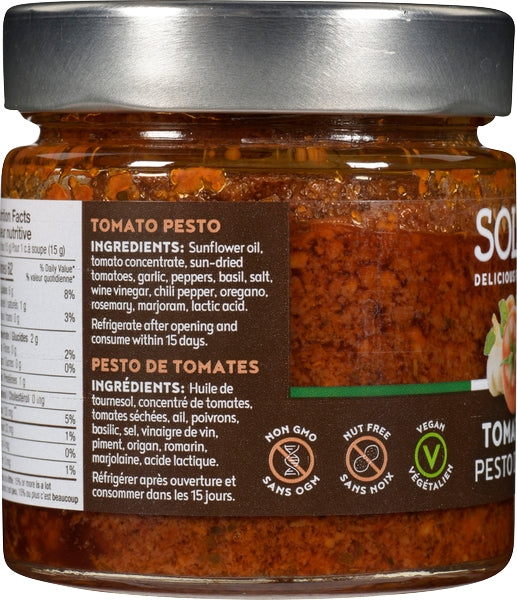 Solenzi Vegan Gluten-Free Tomato Pesto