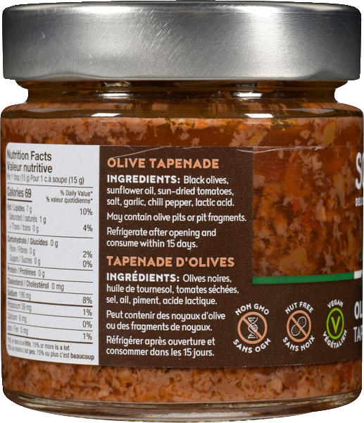 Solenzi Vegan Gluten-Free Olive Tapenade