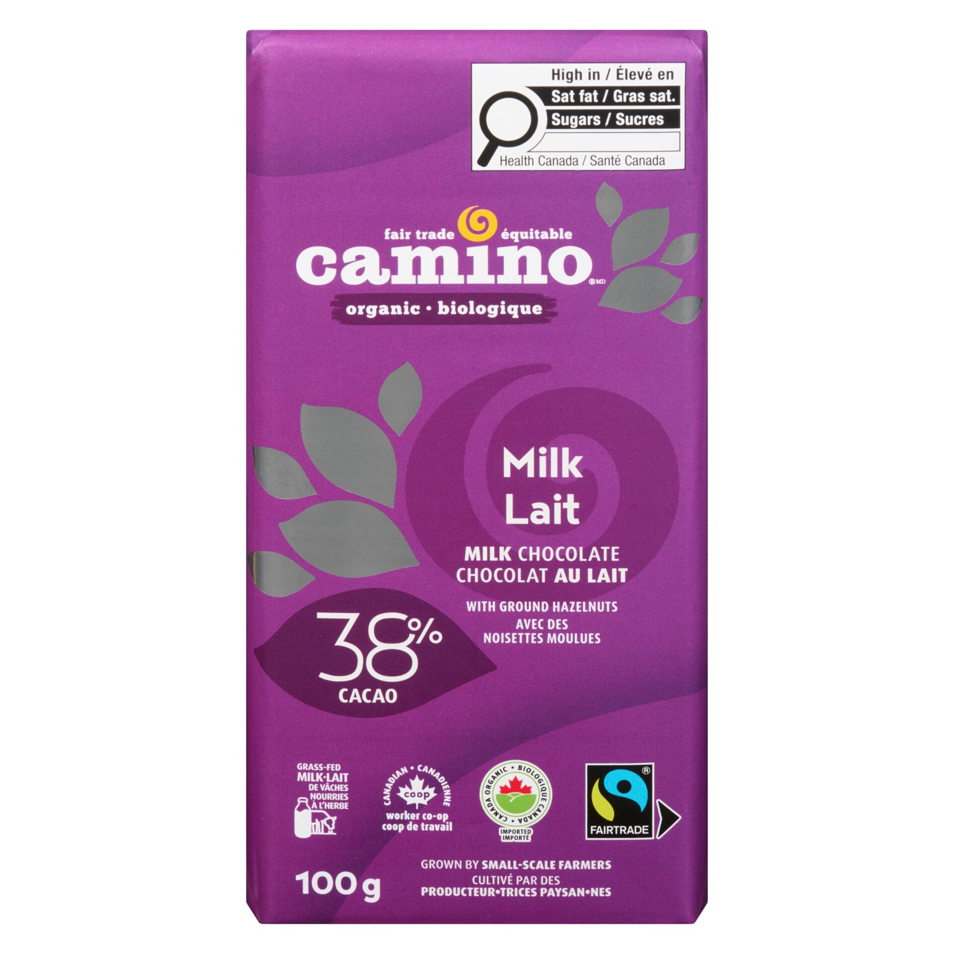 Camino Organic 38% Milk Chocolate