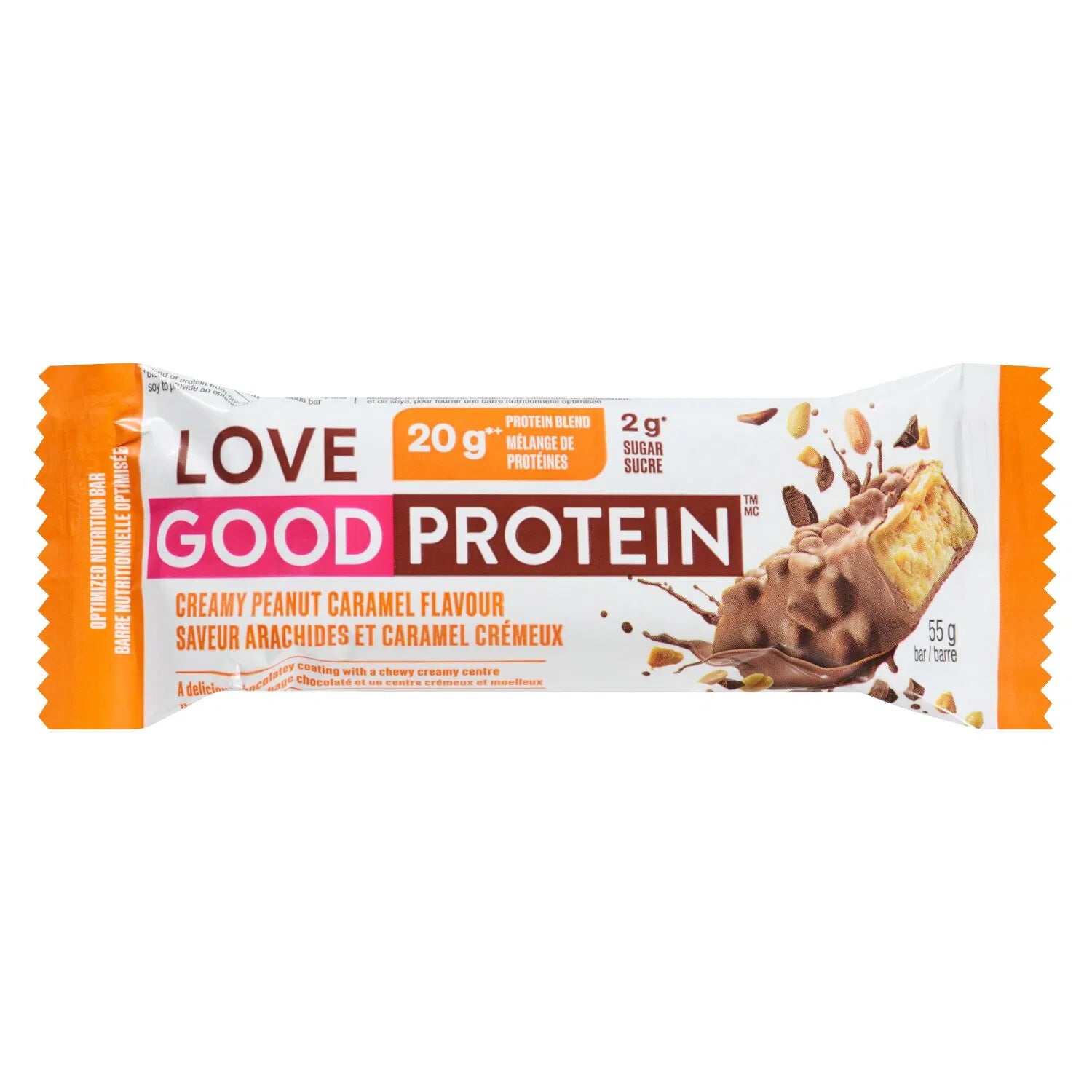 Love Good Foods Creamy Peanut Caramel Protein Bar