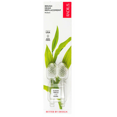 Radius Medium Toothbrush Replacement Heads