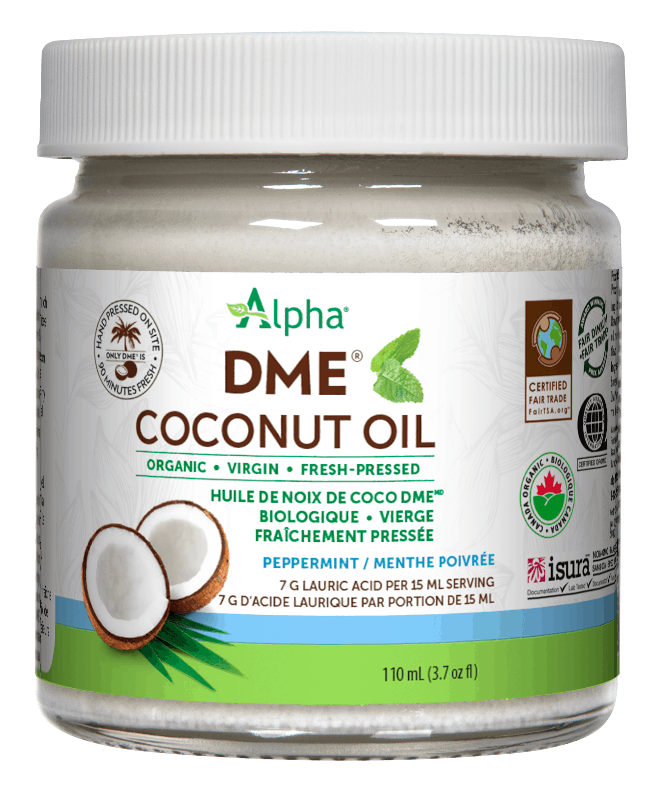 Organic Peppermint DME Coconut Oil