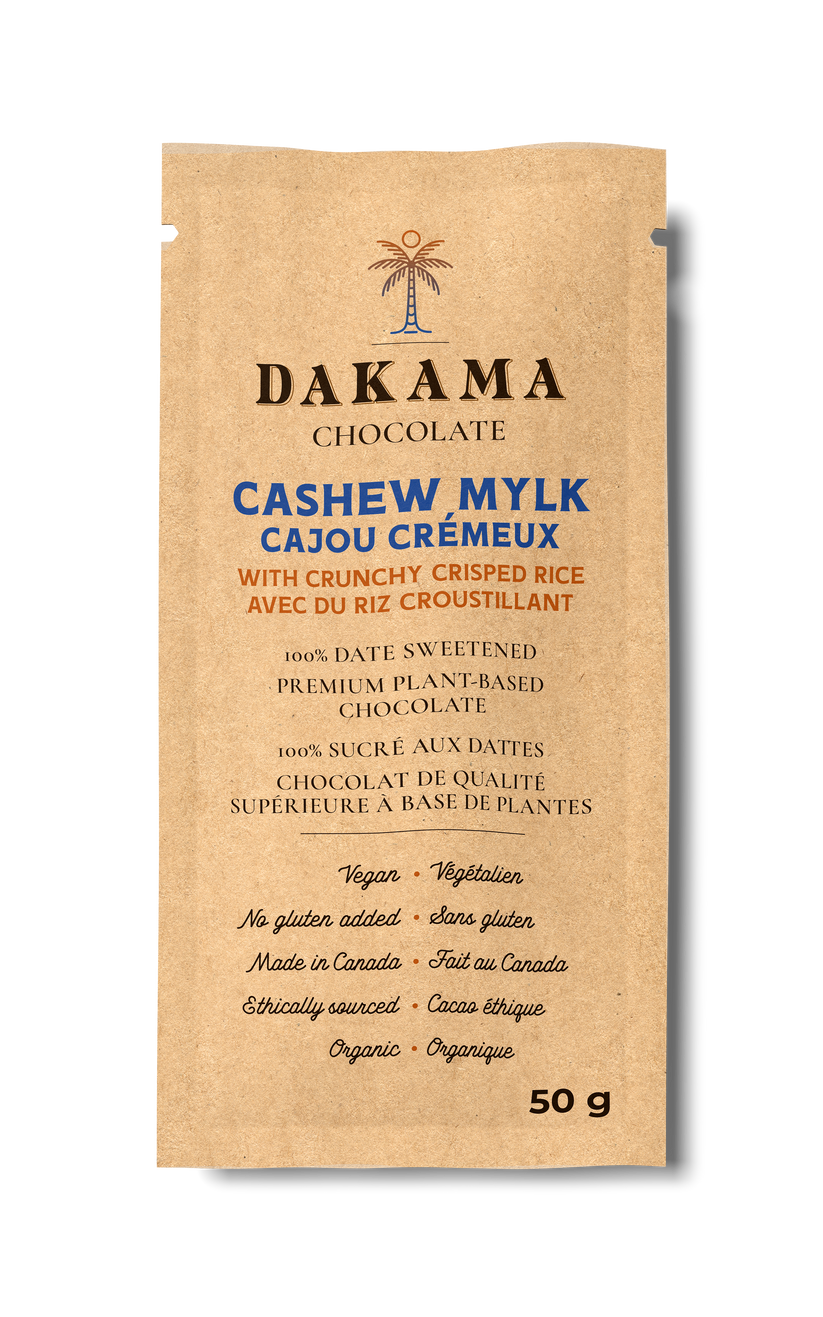 Cashew Mylk Chocolate with Crunchy Crisped Rice