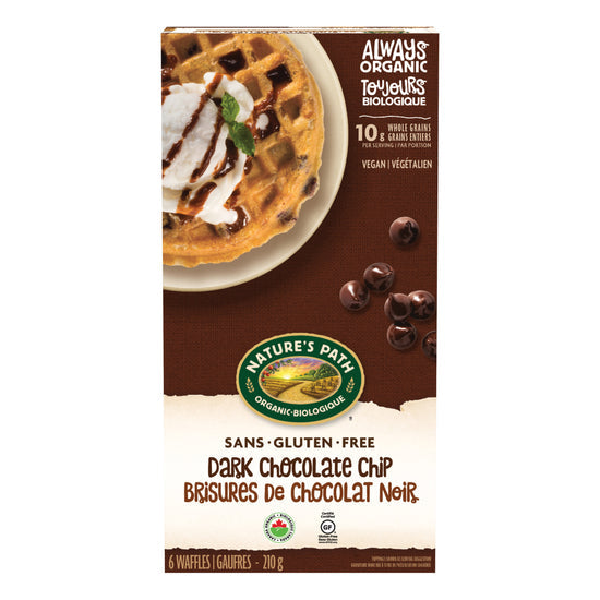 Nature's Path Organic Dark Chocolate Chip Waffles