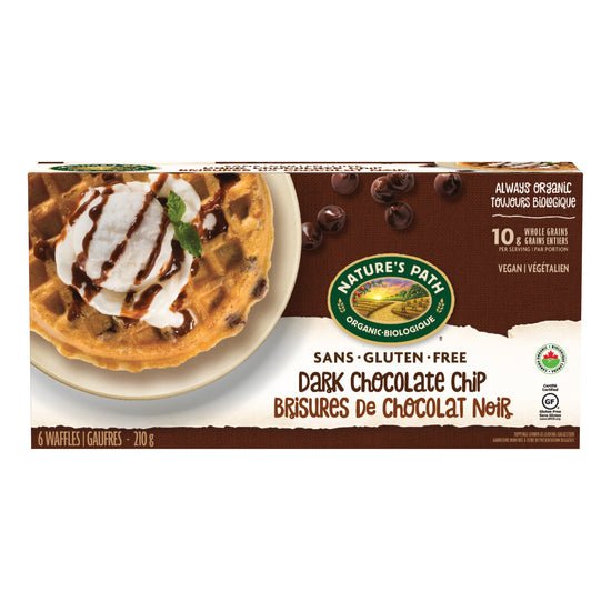 Nature's Path Organic Dark Chocolate Chip Waffles