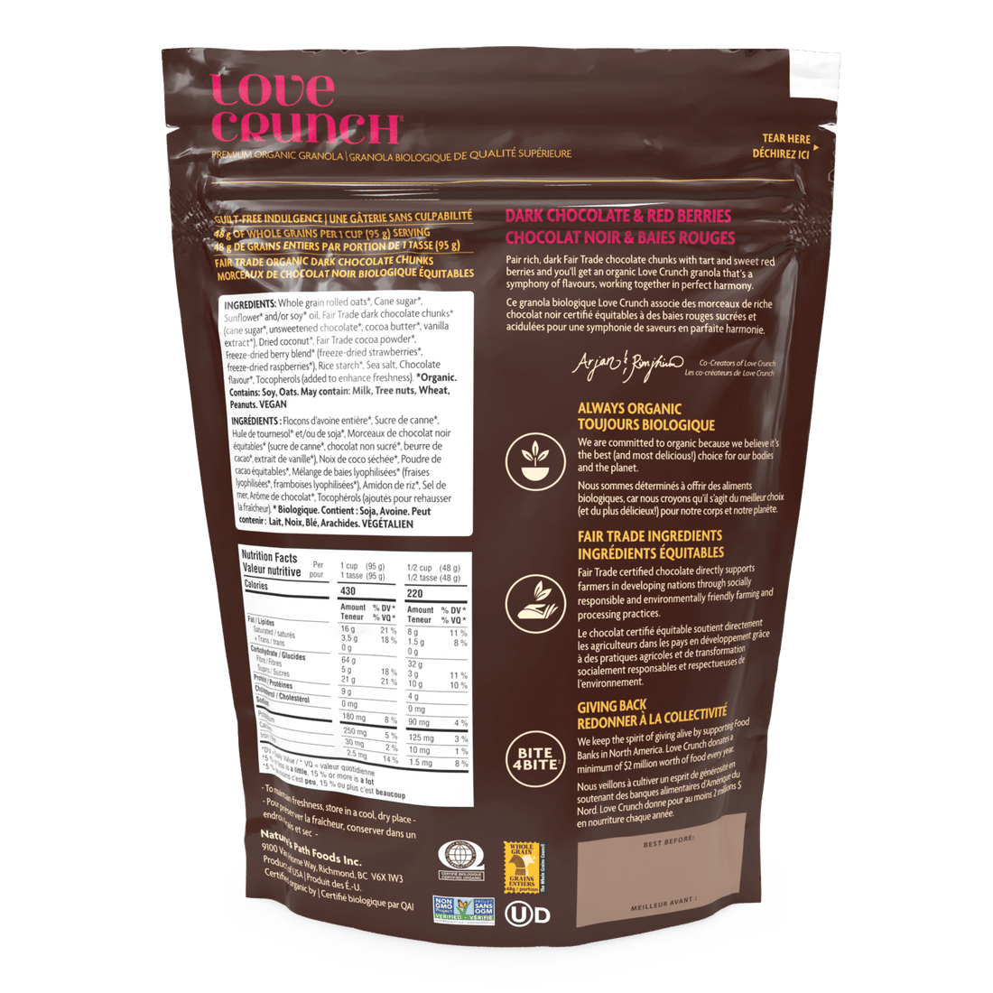 Nature's Path Organic Dark Chocolate Love Crunch