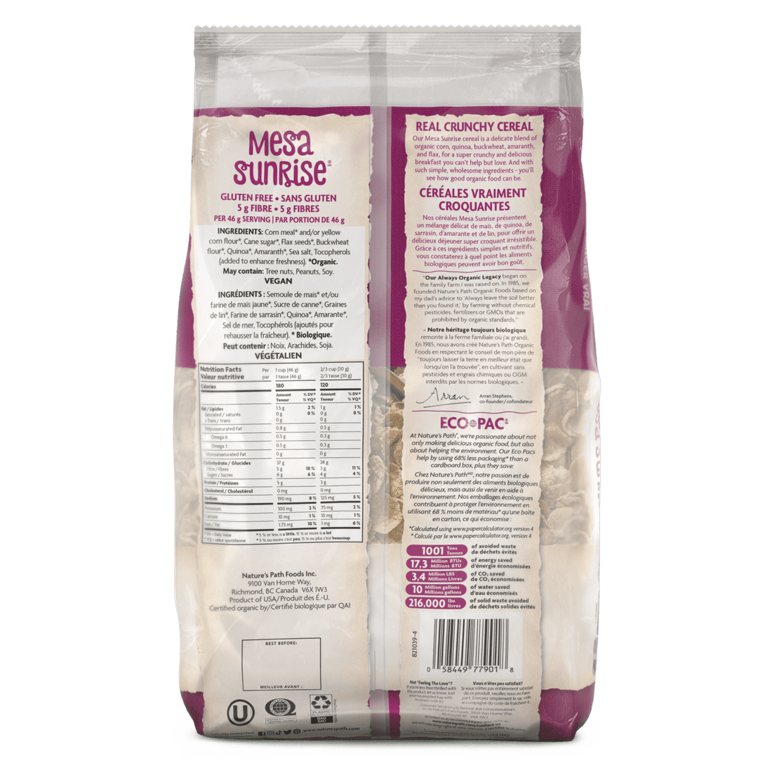 Nature's Path Gluten Free Mesa Sunrise - Eco Pac