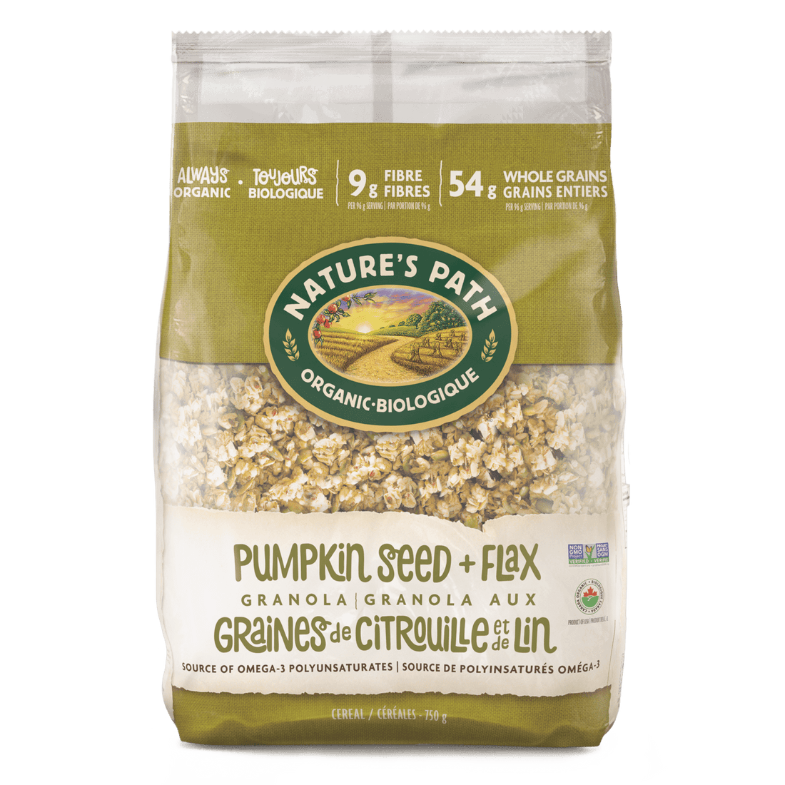 Nature's Path Organic Pumpkin Seed + Flax Granola - Eco Pac