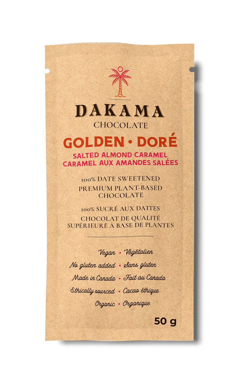 Salted Caramel Almond Golden Chocolate Bar