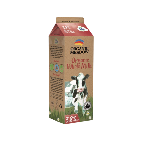 Organic Meadow Whole Milk 3.8%