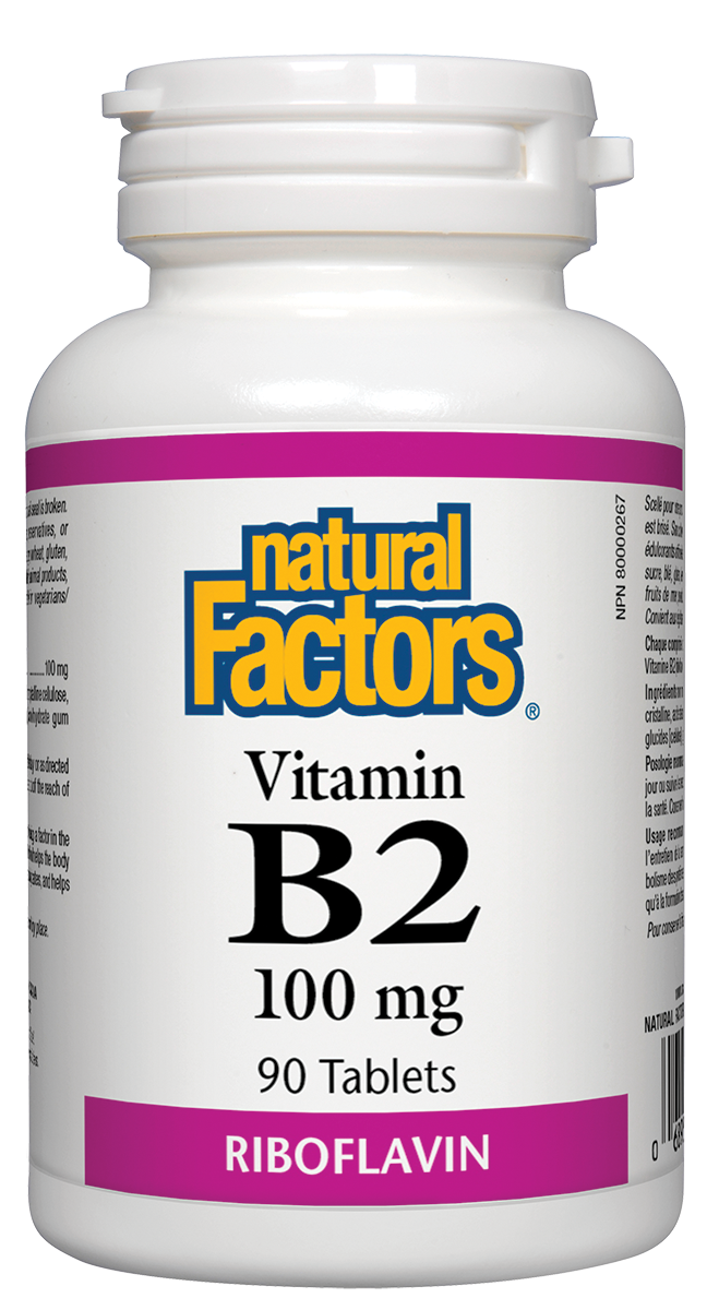 Natural Factors Vitamin B2 - 100mg