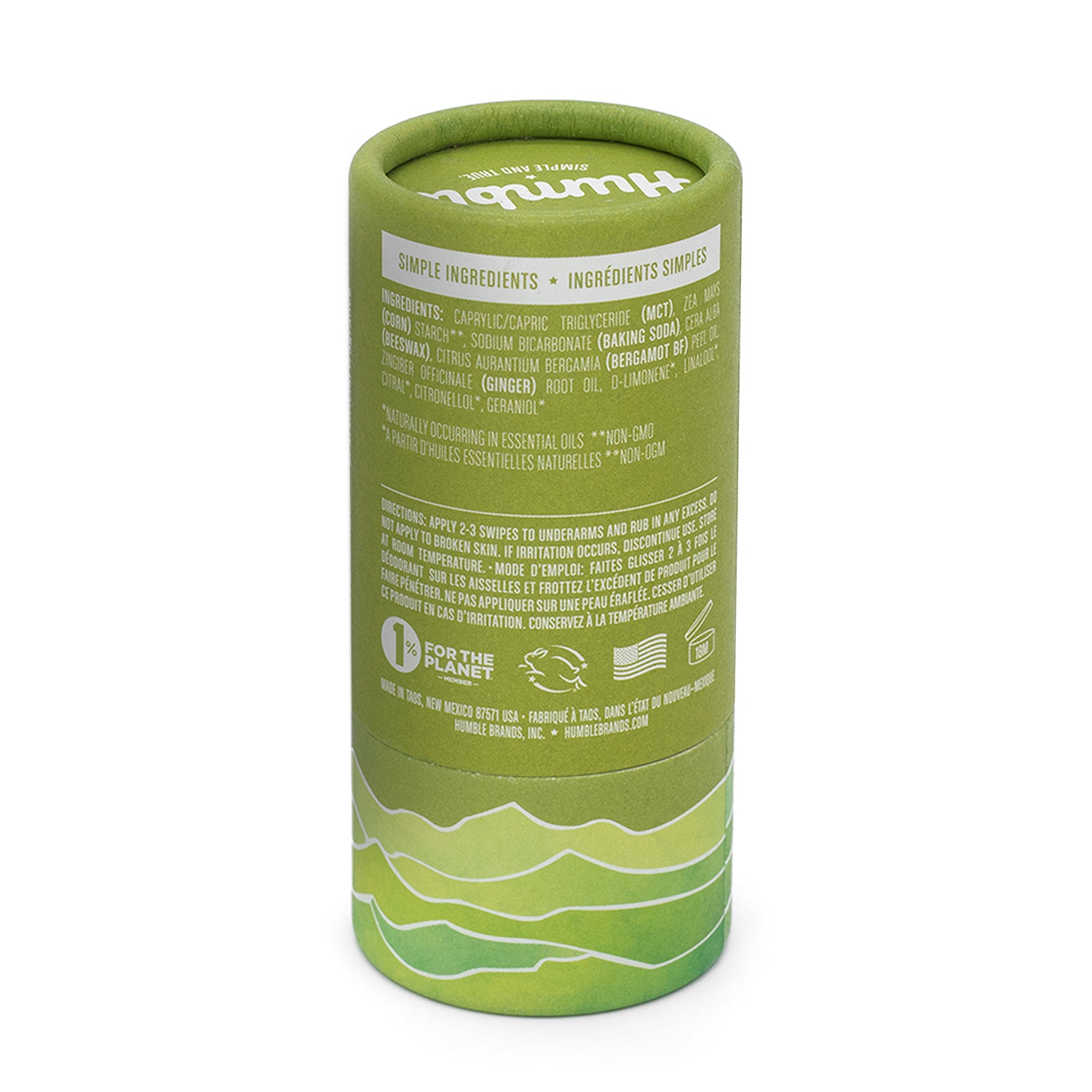 Bergamot & Ginger Aluminum-Free Deodorant