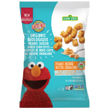 Organic Peanut Butter Baked Corn Puffs