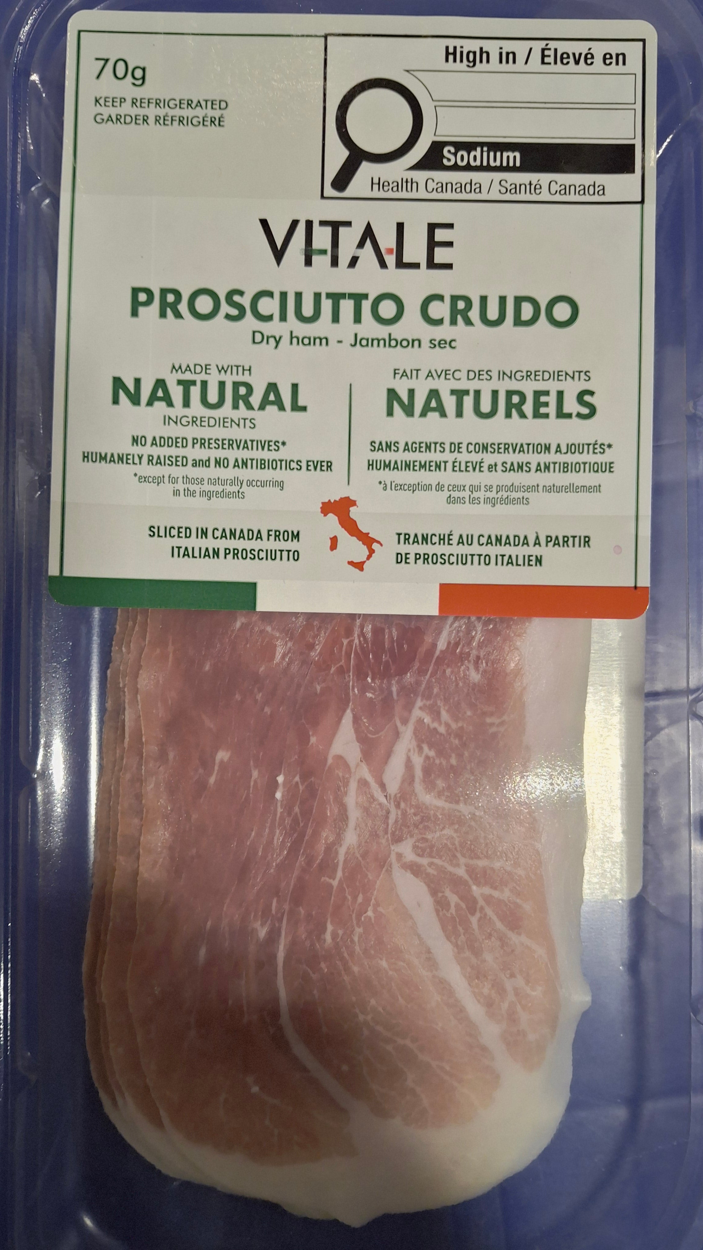 Vitale All Natural Prosciutto Crudo