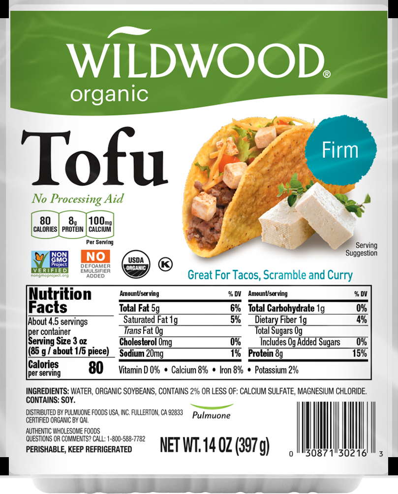 Wildwood Organic Firm Tofu