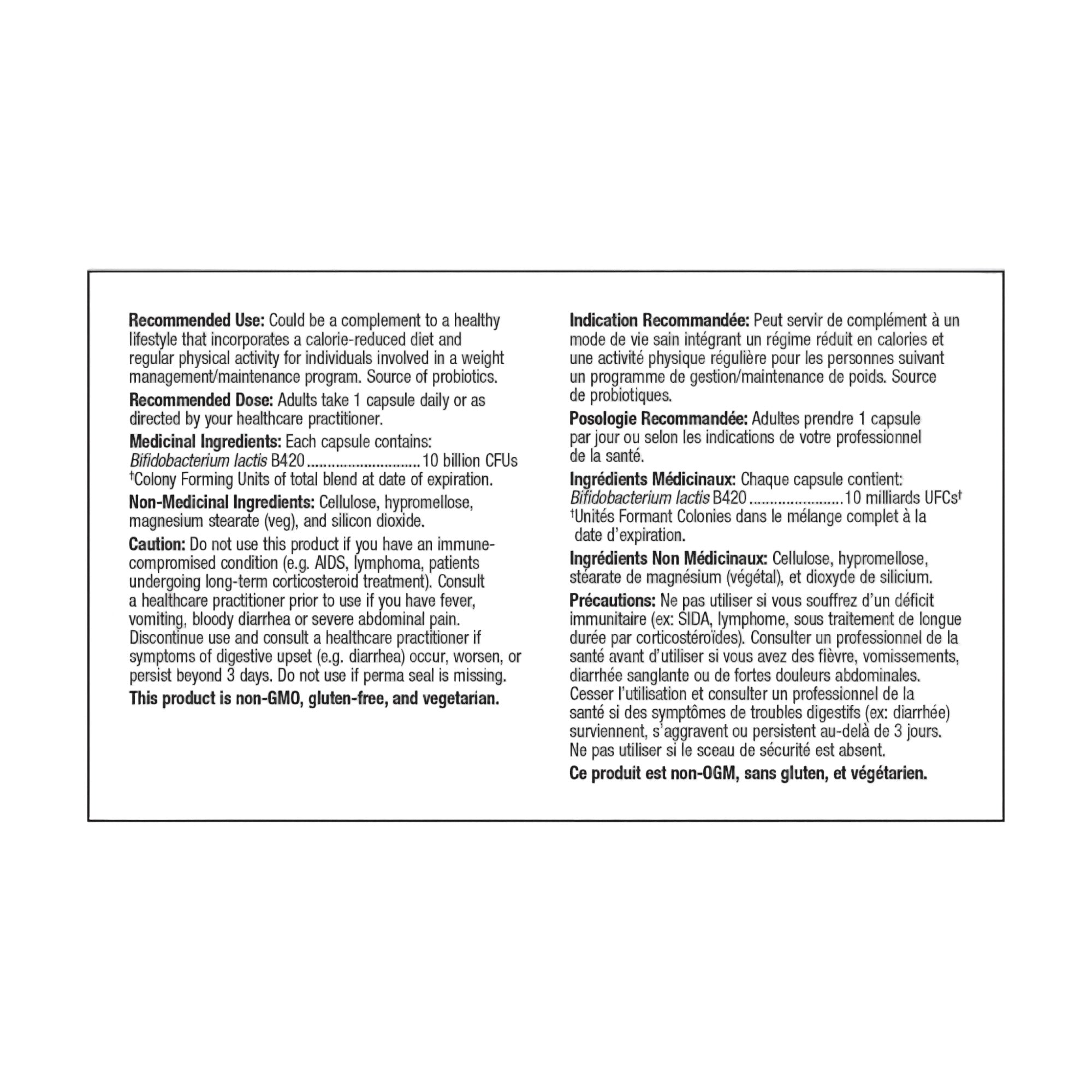 Metagenics UltraFlora Control Probiotic