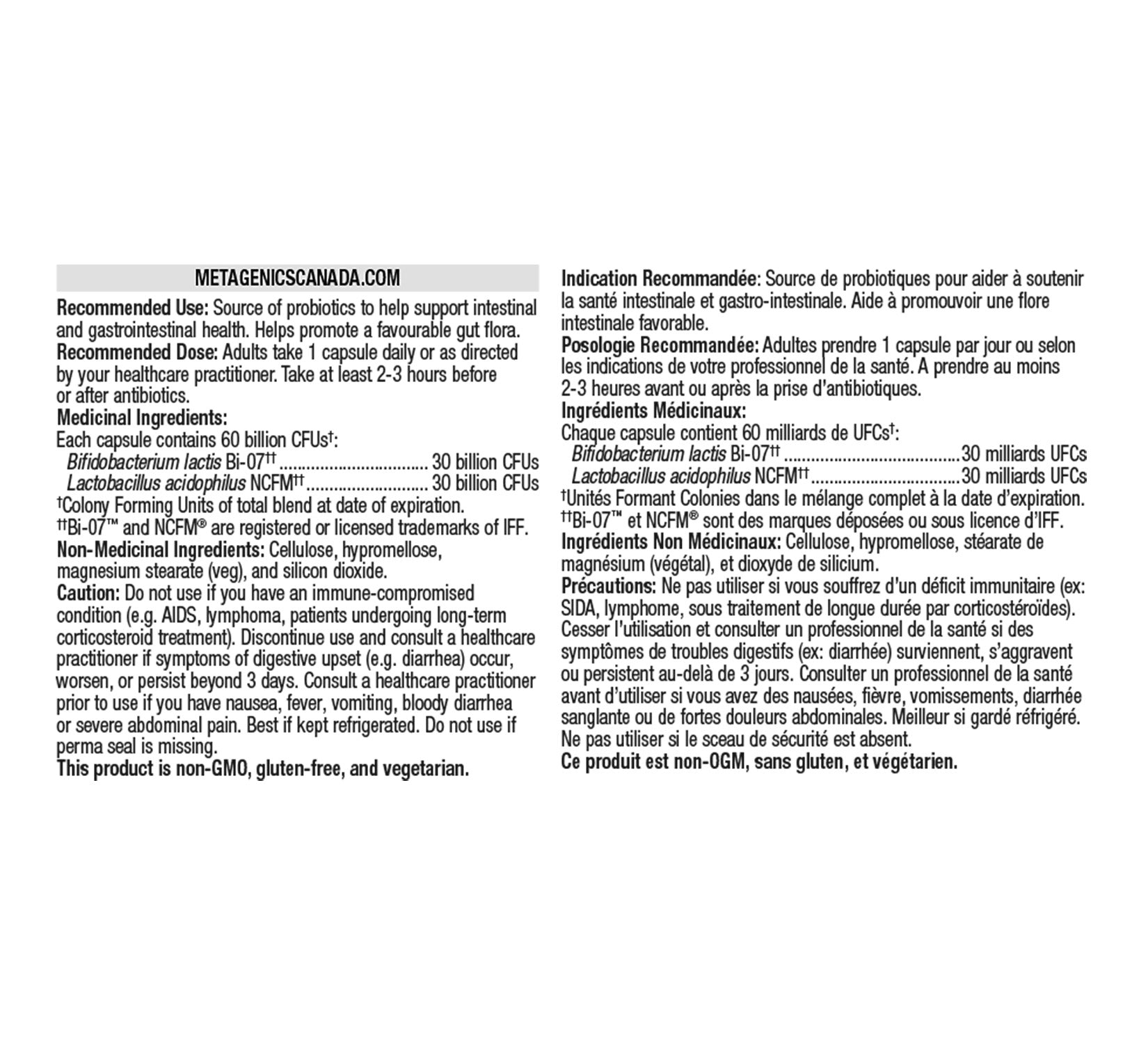Metagenics UltraFlora IB Probiotic