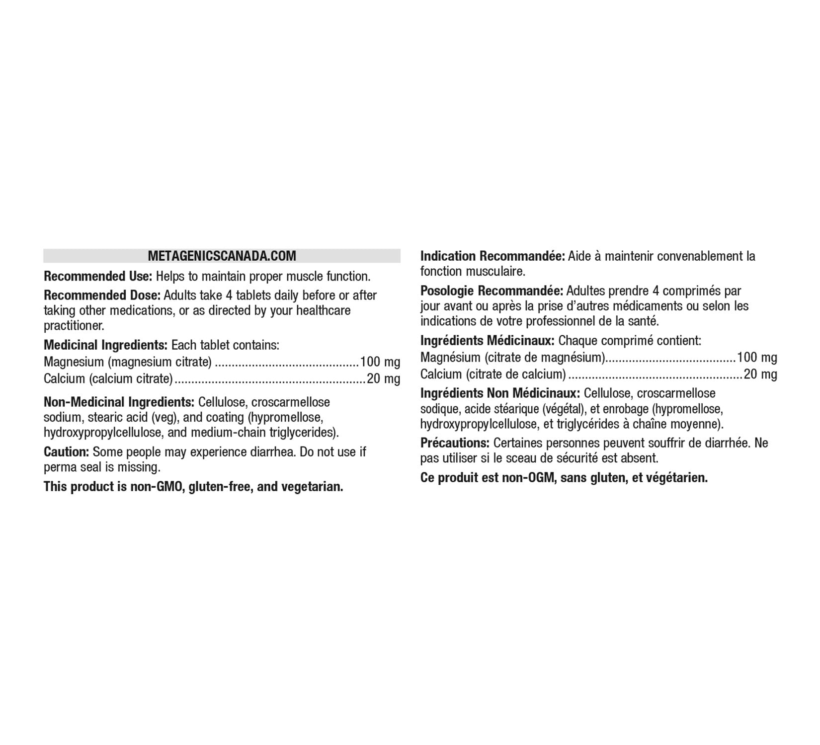 Metagenics Magnesium Citrate