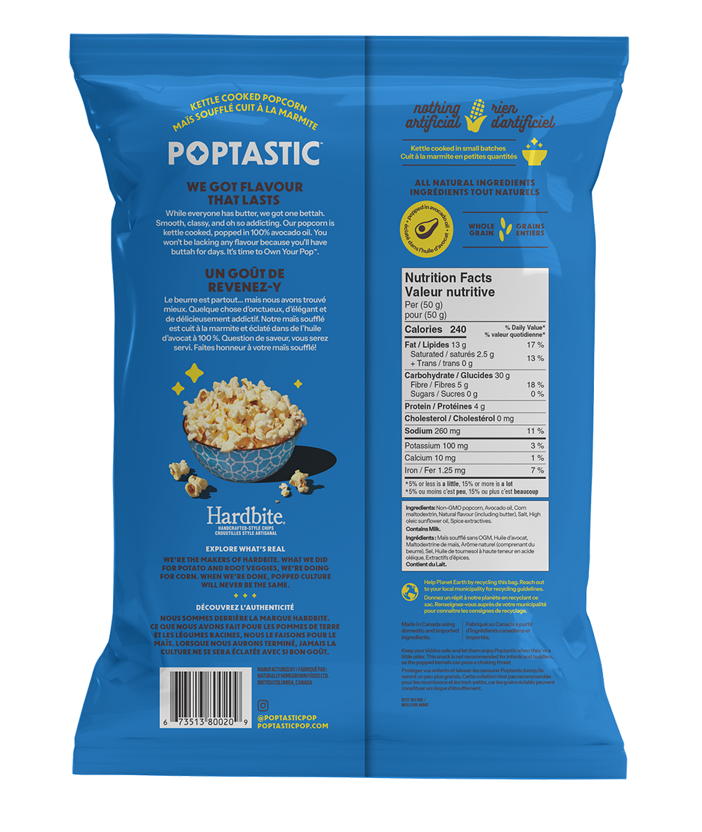 Poptastic Buttah for Days Popcorn