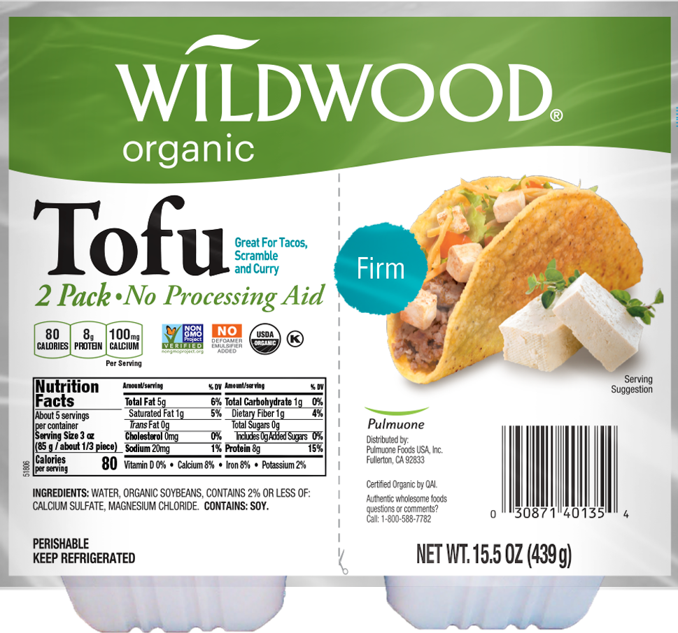 Wildwood Organic Firm Tofu