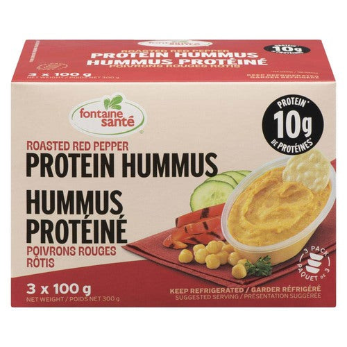 Roasted Red Pepper Protein Hummus