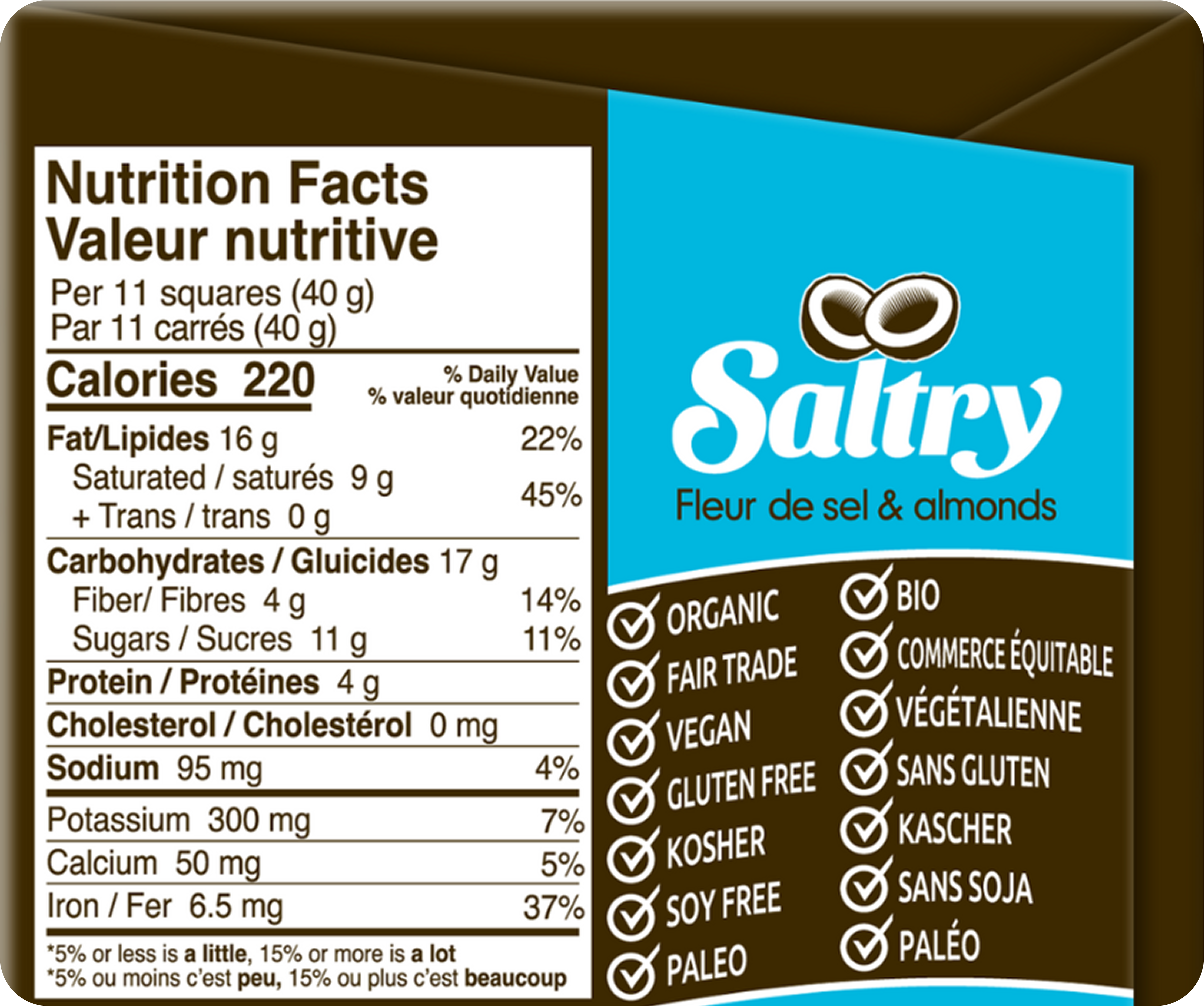 Zazubean Organic Saltry Chocolate