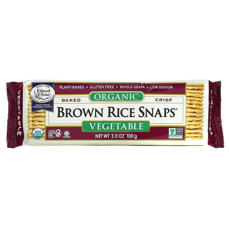 Edward & Sons Organic Vegetable Rice Snaps