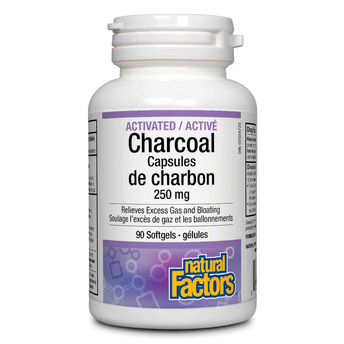 Natural Factors Activated Charcoal 250mg