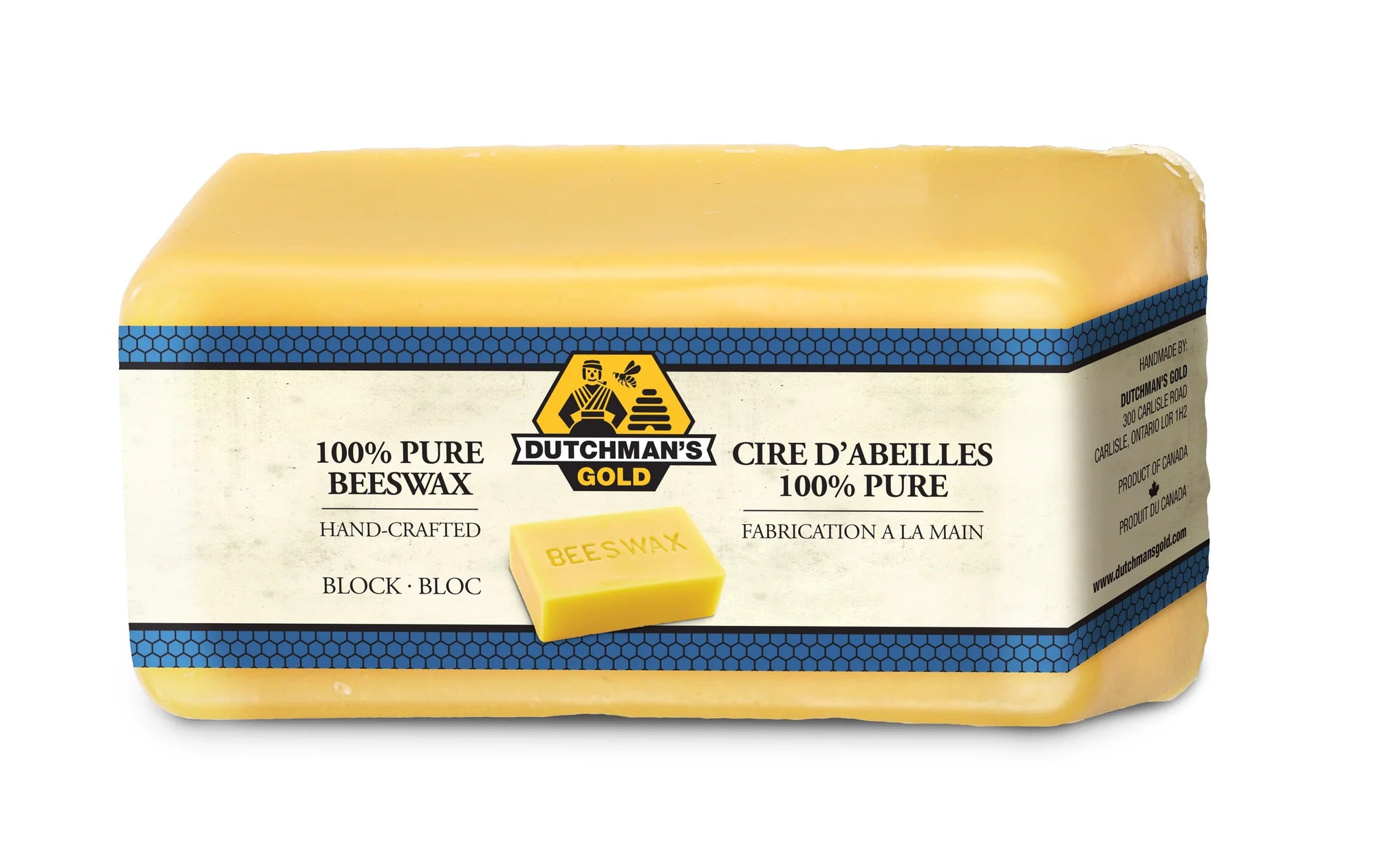 Dutchman's Gold 100% Pure Canadian Beeswax Block