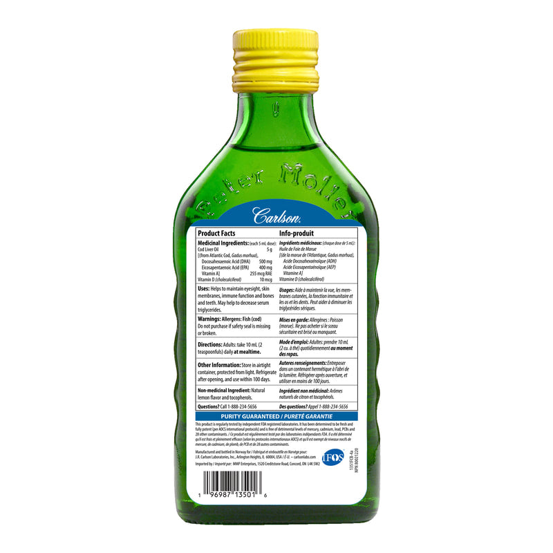 Carlson Lemon Cod Liver Oil