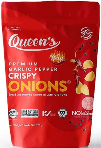Queen's Premium Spicy Garlic Pepper Crispy Onions