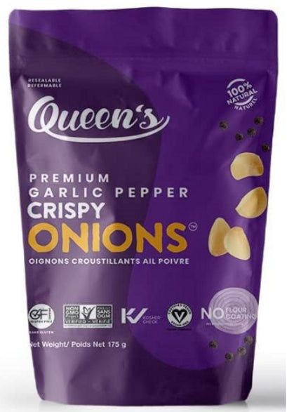Queen's Premium Garlic Pepper Crispy Onions