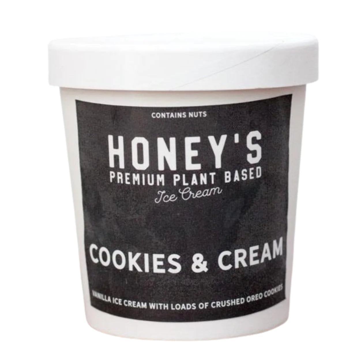 Honey's Premium Plant Based Cookies & Cream Ice Cream