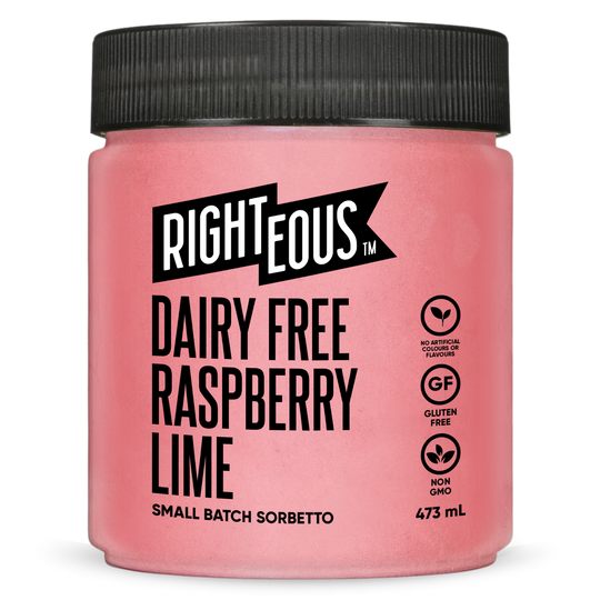 Righteous Raspberry Lime Sorbet