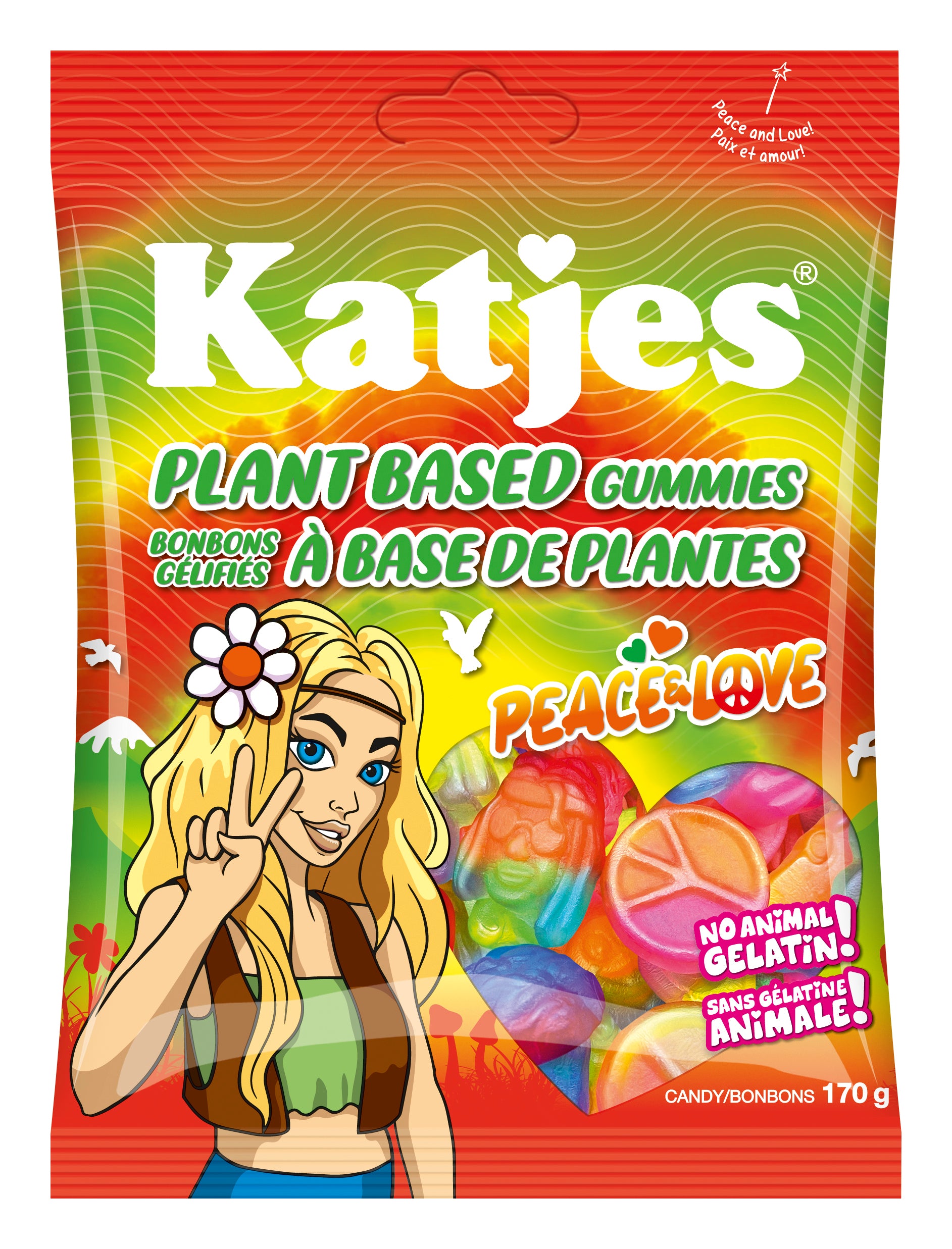 Katjes Plant-Based Peace & Love Gummies