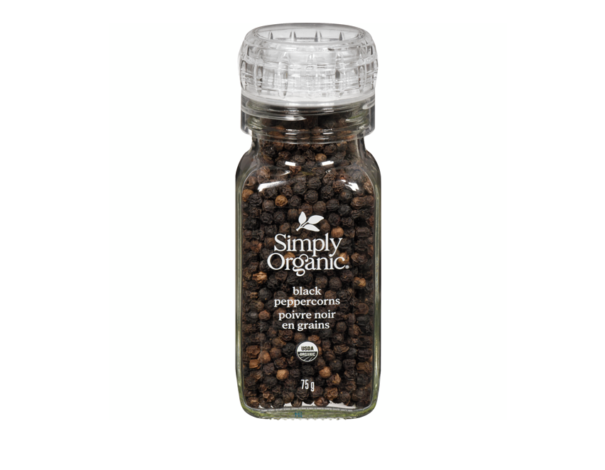 Simply Organic Organic Black Peppercorns Grinder