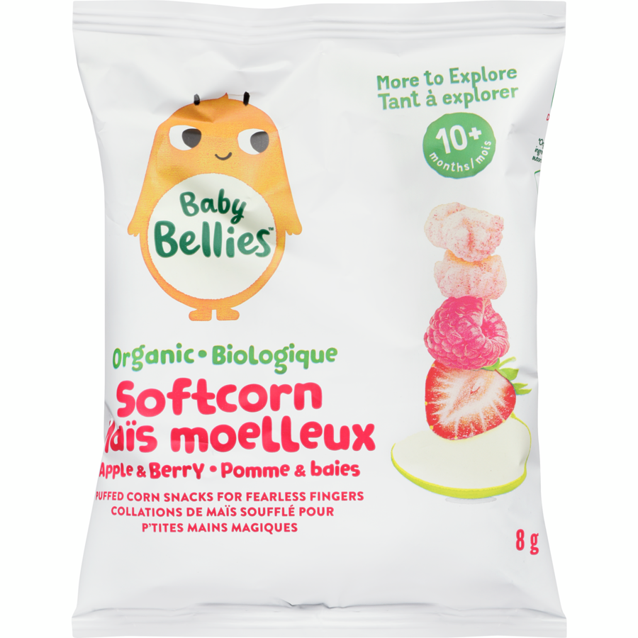 Baby Bellies Organic Softcorn - Apple & Berry