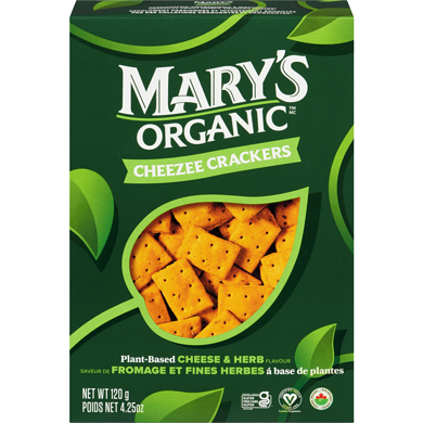 Plant-Based Cheese & Herb Cheeze Crackers