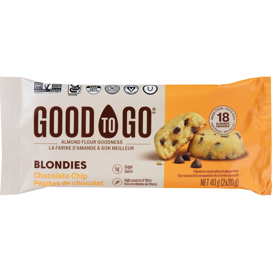 Good To Go Vegan Chocolately Chip Blondies