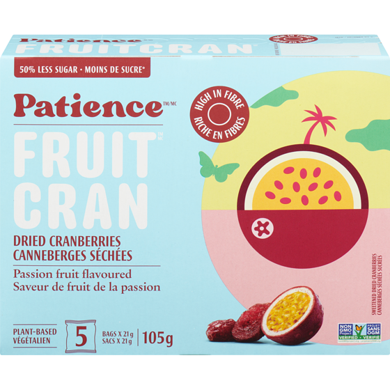 Patience Fruit & Co. Passion Fruit Flavoured Dried Cranberries