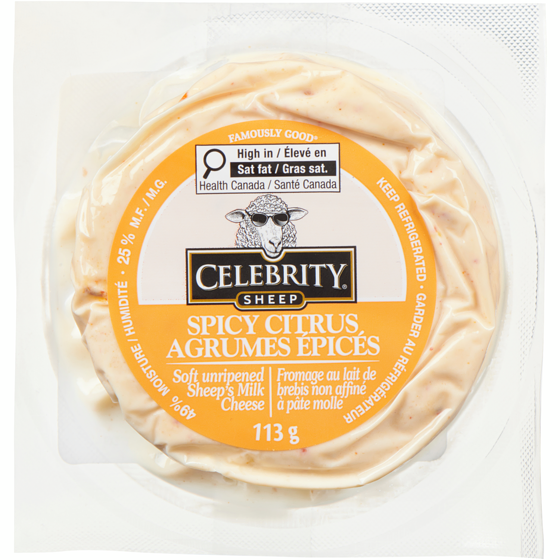 Celebrity Spicy Citrus Sheep Milk Cheese
