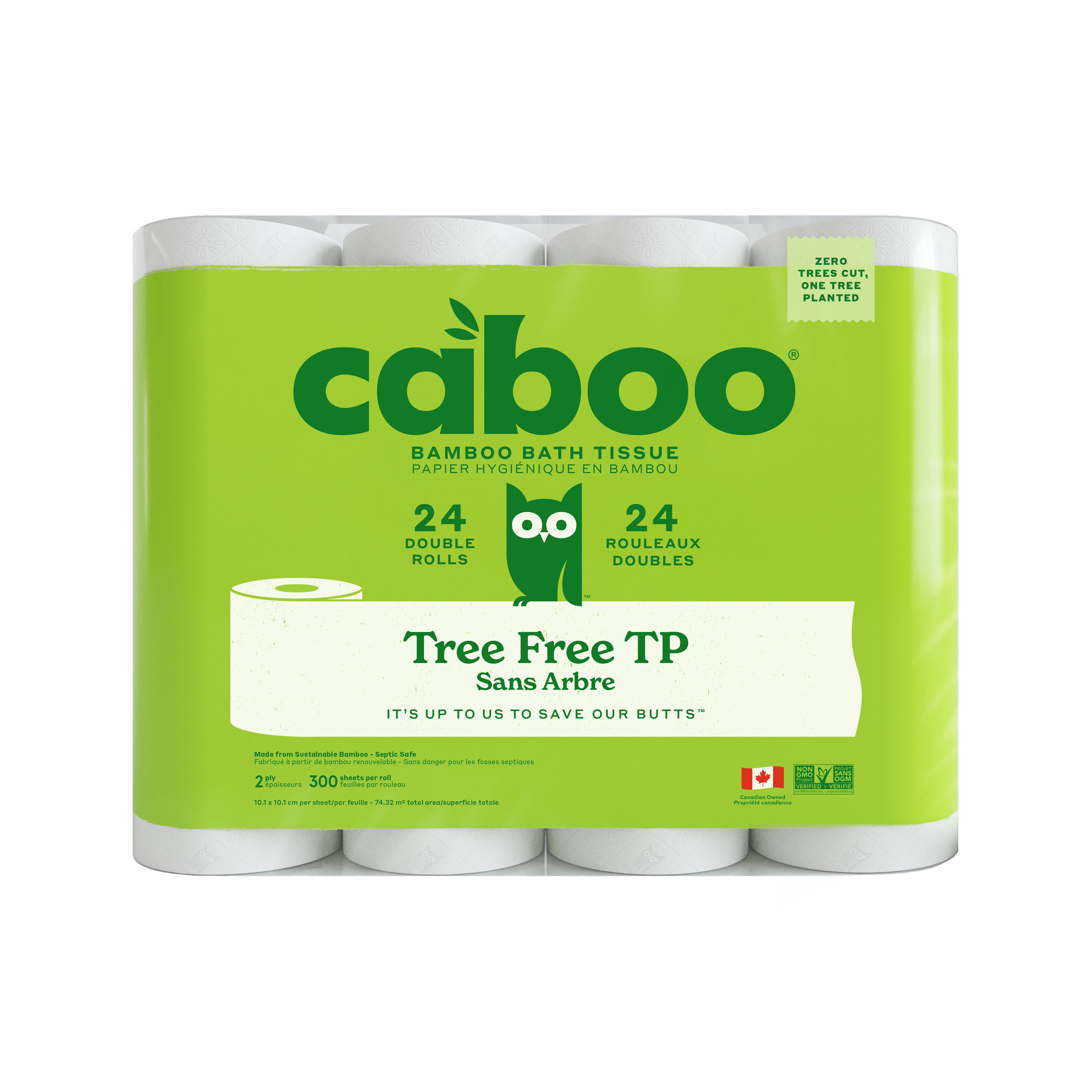 Caboo 2 Ply Toilet Tissue Jumbo Pack
