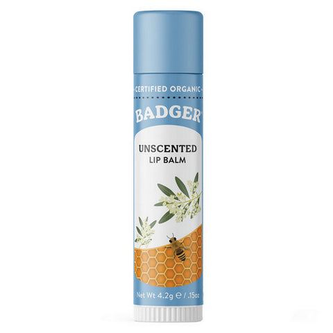 Badger Unscented Lip Balm