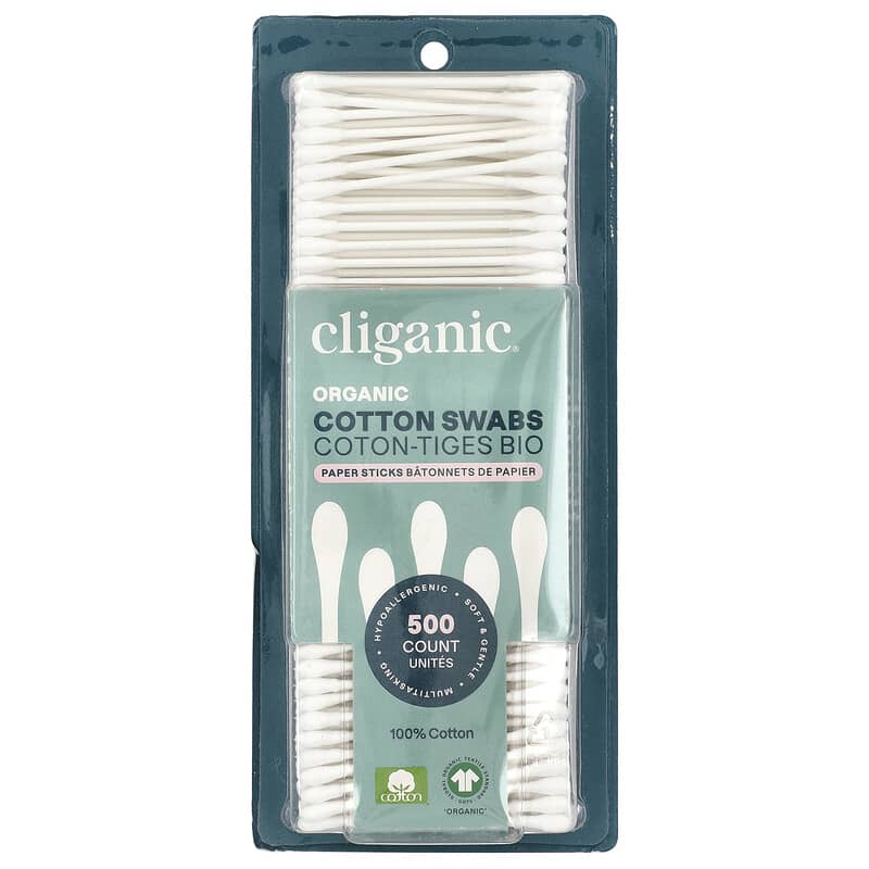 Cliganic Organic Cotton Swabs